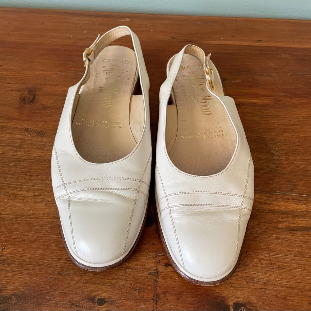 Gravati per Neiman Marcus leather slingback shoe - Picture 5 of 10